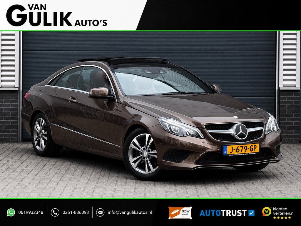 Mercedes-Benz E-klasse Coupé 250 Sport Edition | Pano | 360, Achterwielaandrijving, Euro 6, 4 cilinders, Bruin