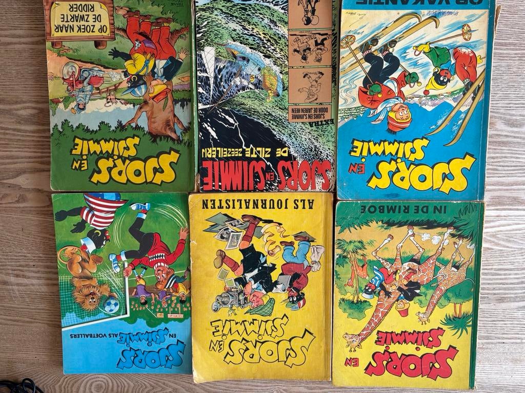 Sjors en Sjimmie 6 stripboeken, Boeken, Strips | Comics, Meerdere comics, Ophalen, Zo goed als nieuw, Europa