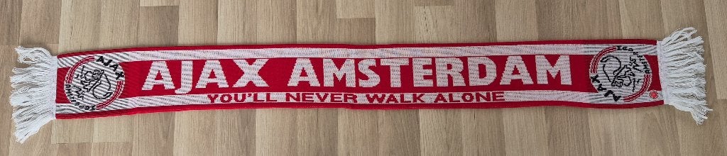 Ajax sjaal - You'll never walk alone, Ophalen of Verzenden, Zo goed als nieuw, Ajax, Vaantje of Sjaal