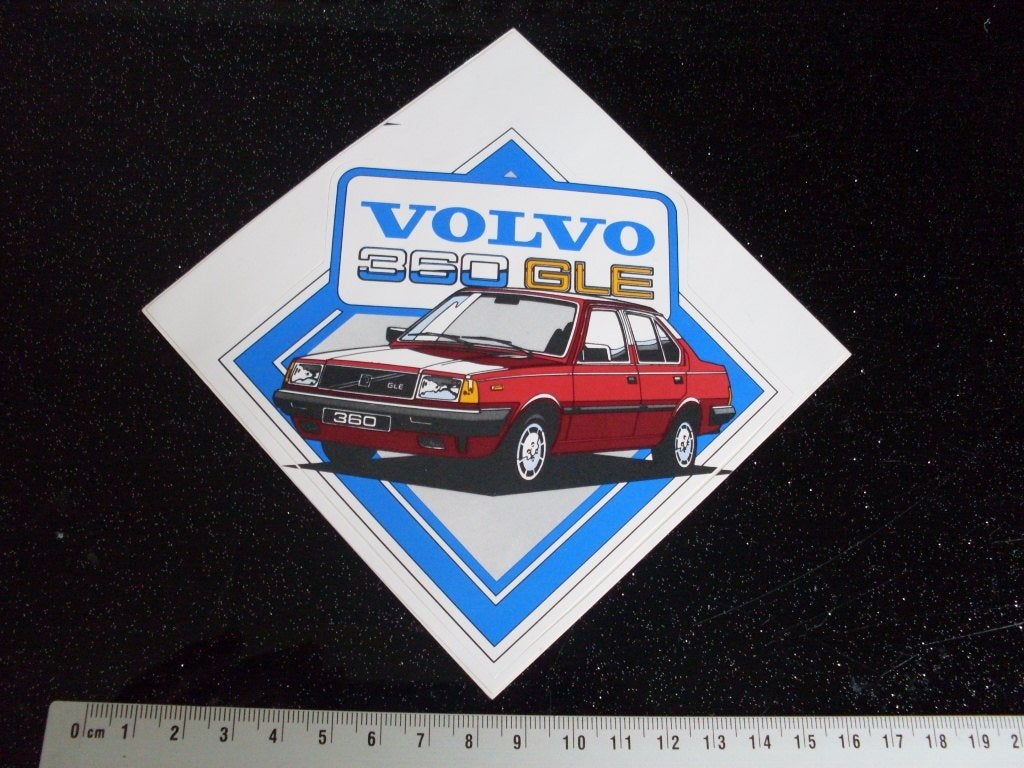 sticker volvo 360 gle vintage car 2, Verzenden, Zo goed als nieuw, Auto of Motor