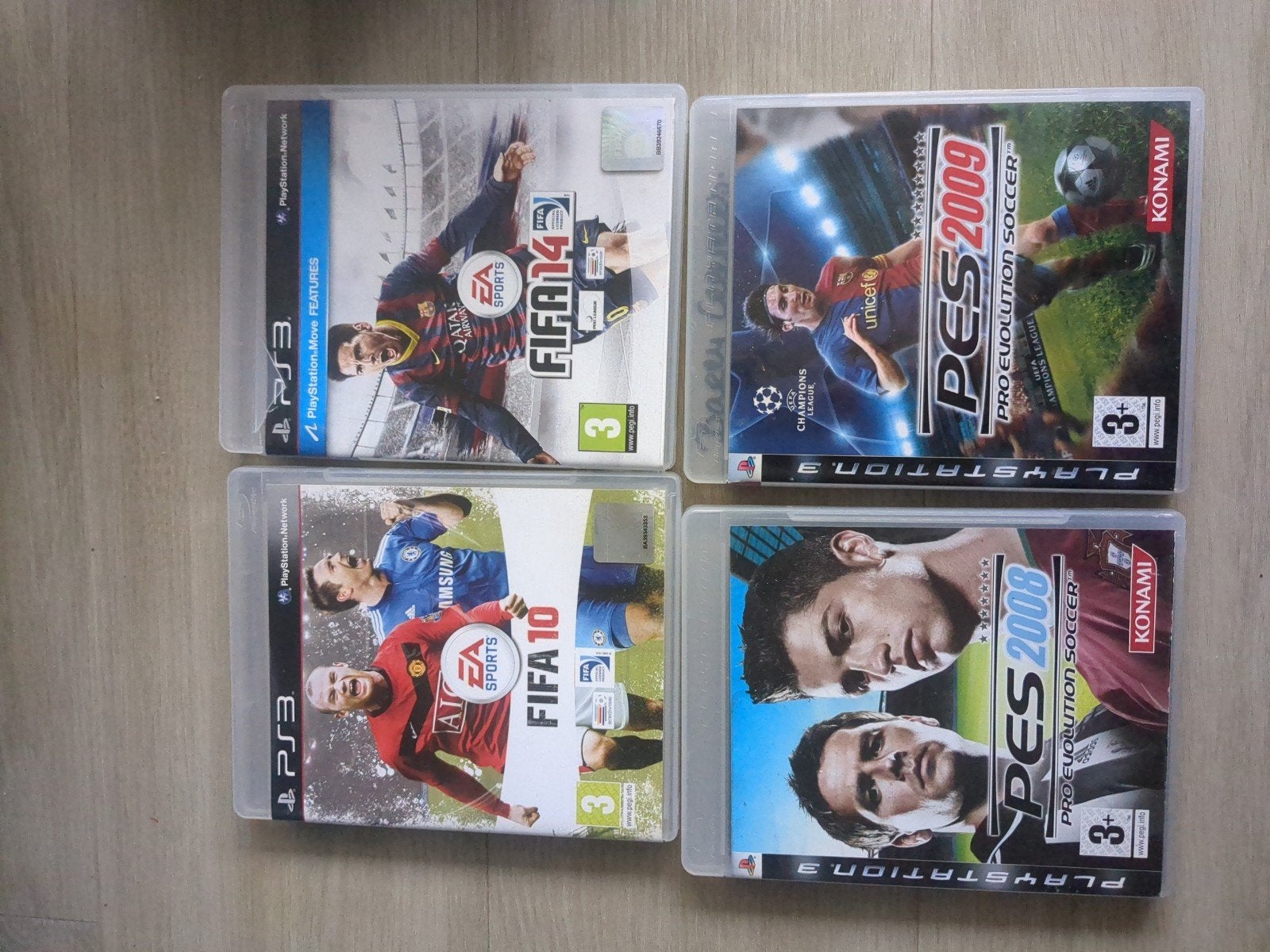 PS3 Voetbal Games: FIFA 10, FIFA 14, PES 2008, PES 2009, Gebruikt, Ophalen of Verzenden, Eén computer, Sport