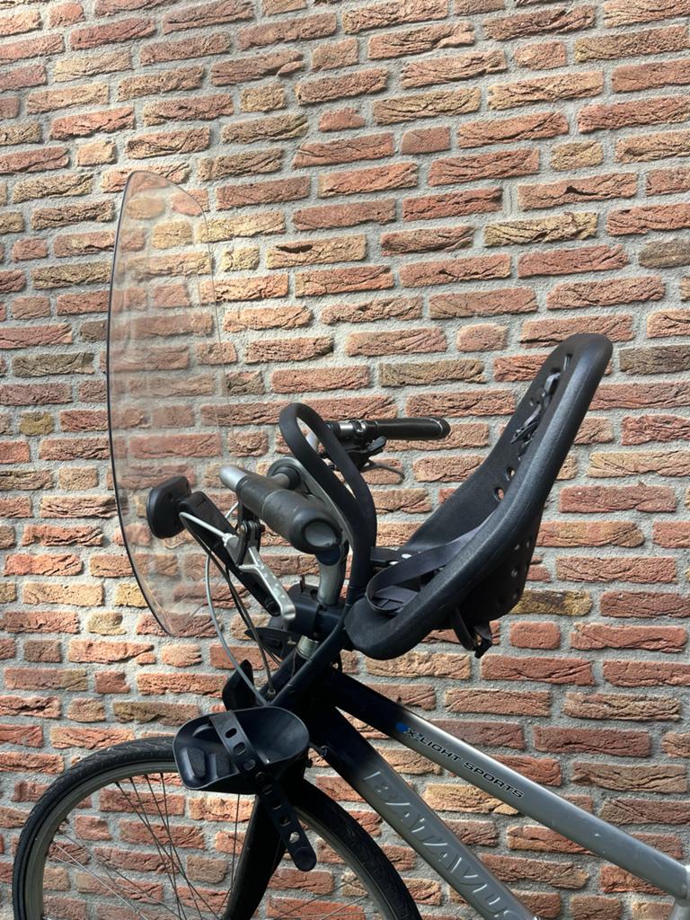 Yepp Mini kinderzitje met windscherm - Voorzitje, Ophalen, Gebruikt, Voetsteuntjes, Voorzitje