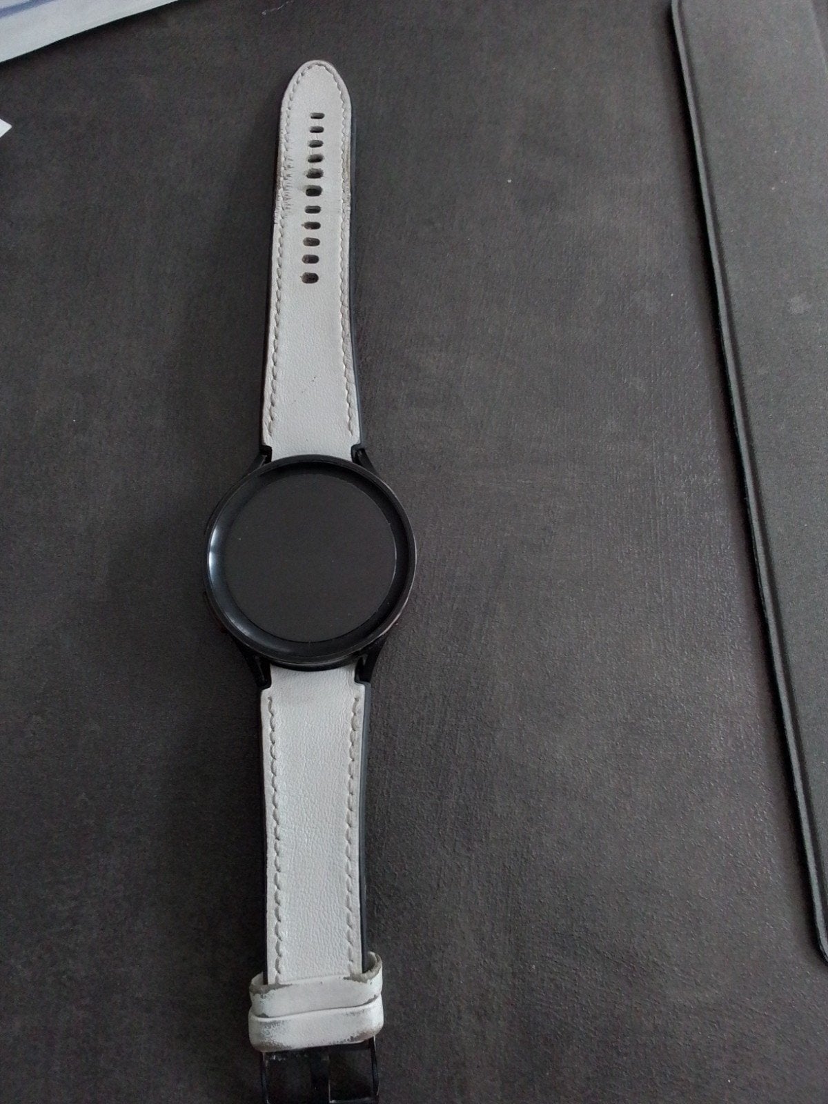 Samsung  smartwatch, zwart 44 mm, scherm zonder krassen, Ophalen of Verzenden, Zo goed als nieuw, Zwart, Android