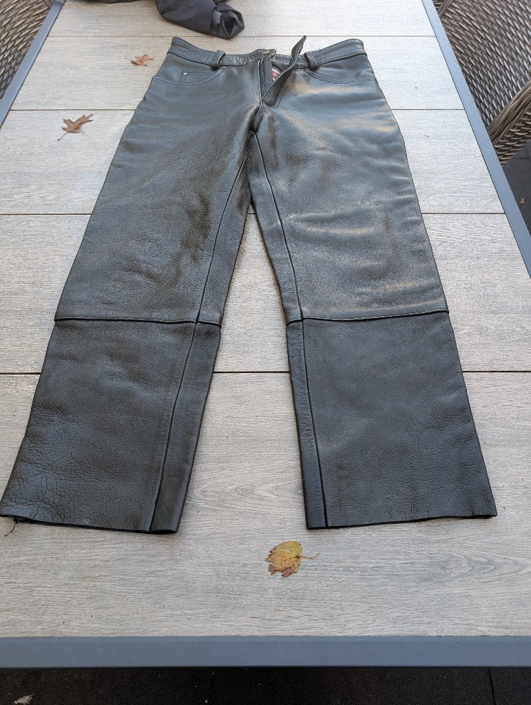 Motor broek dames leer M, Ophalen of Verzenden, Tweedehands, Dames, Broek | leer