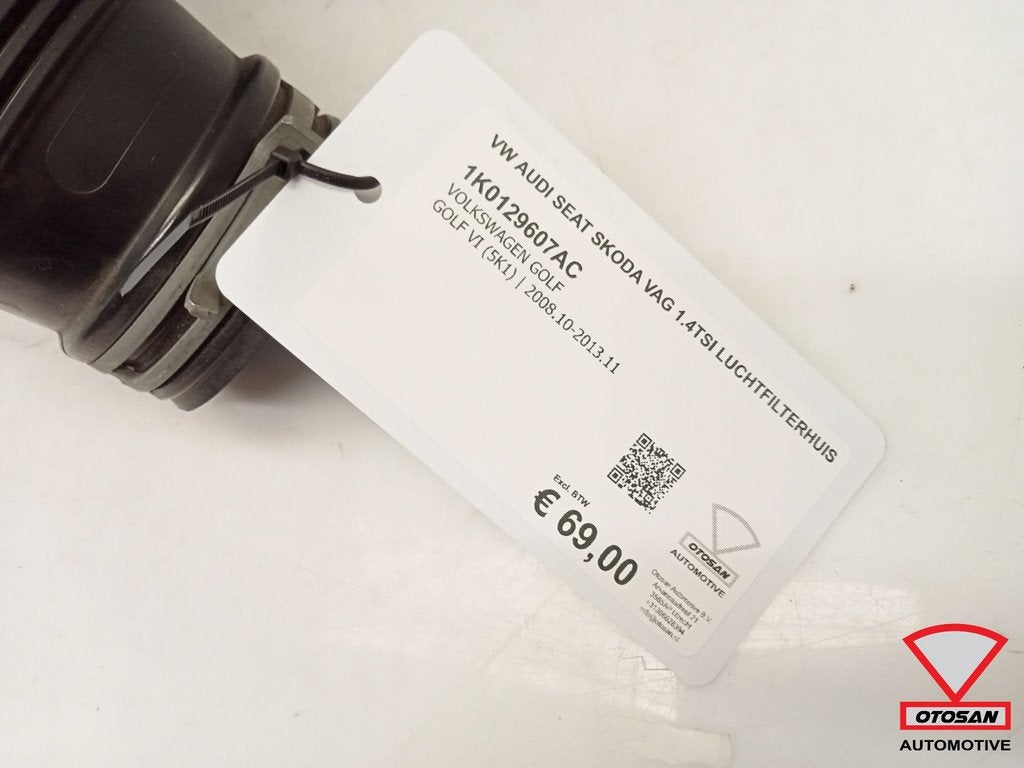 VW Audi Seat Skoda VAG 1.4TSI Luchtfilterhuis 1K0129607AC, Auto-onderdelen, Gebruikt, Volkswagen, Volkswagen AG, Berliner Ring 2
38440  Wolfsburg, DE