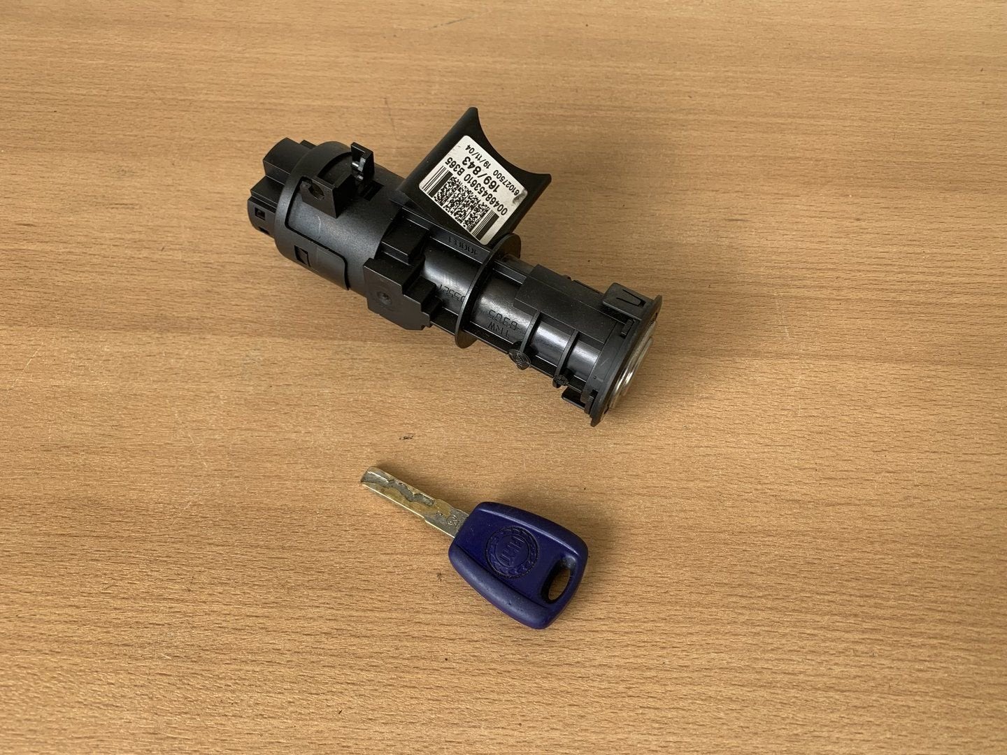 fiat panda contactslot met 1 sleutels 2003 - 2012 468453610, Gebruikt, -, -, Ophalen of Verzenden