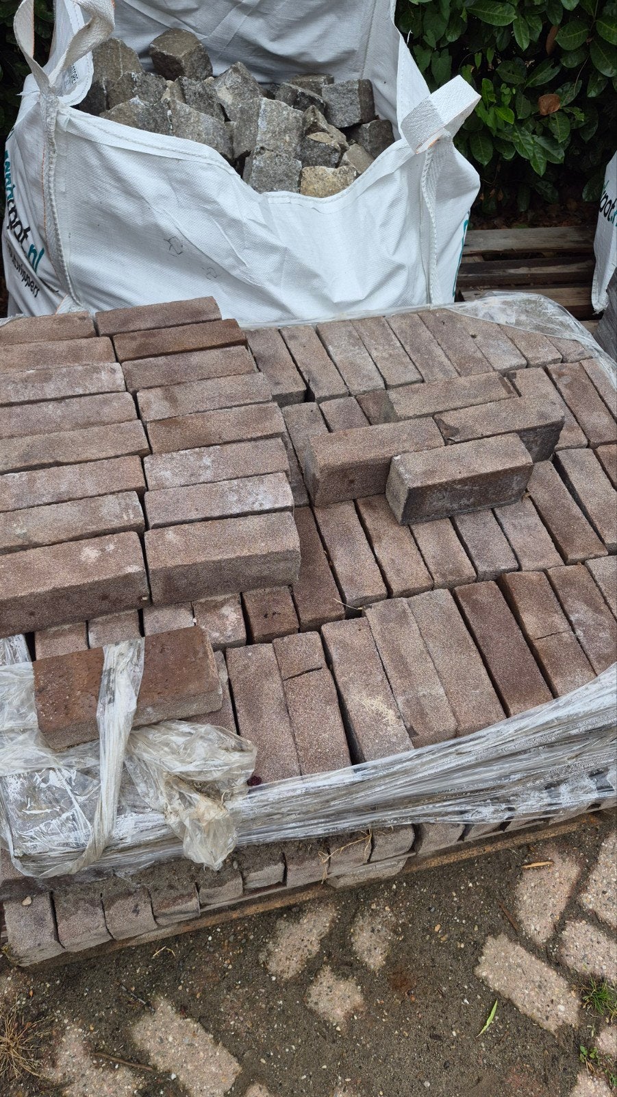 4.5m2 GEBAKKEN DIKFORMATEN., Tuin en Terras, Ophalen of Verzenden, Beton, Klinkers