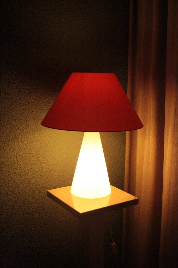 Vintage design lamp ( lampp, Ophalen of Verzenden, Gebruikt, Glas