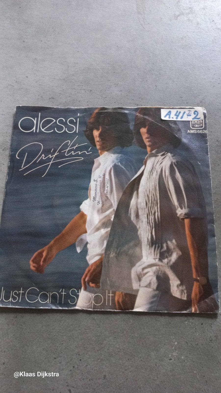 Alessi - Driftin' / Just Can't Stop It, Ophalen of Verzenden, Gebruikt, Pop