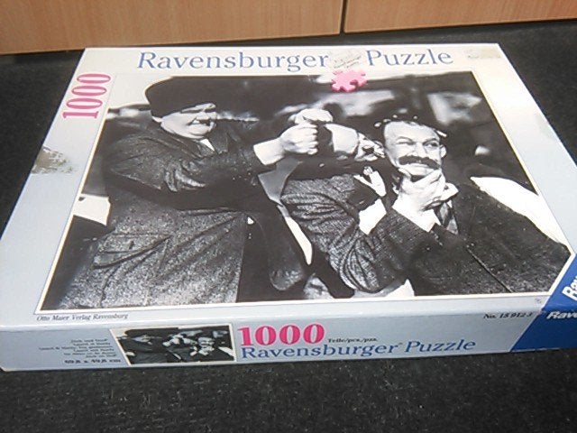 puzzel laurel en hardy, Ophalen, 500 t/m 1500 stukjes, Gebruikt, Legpuzzel