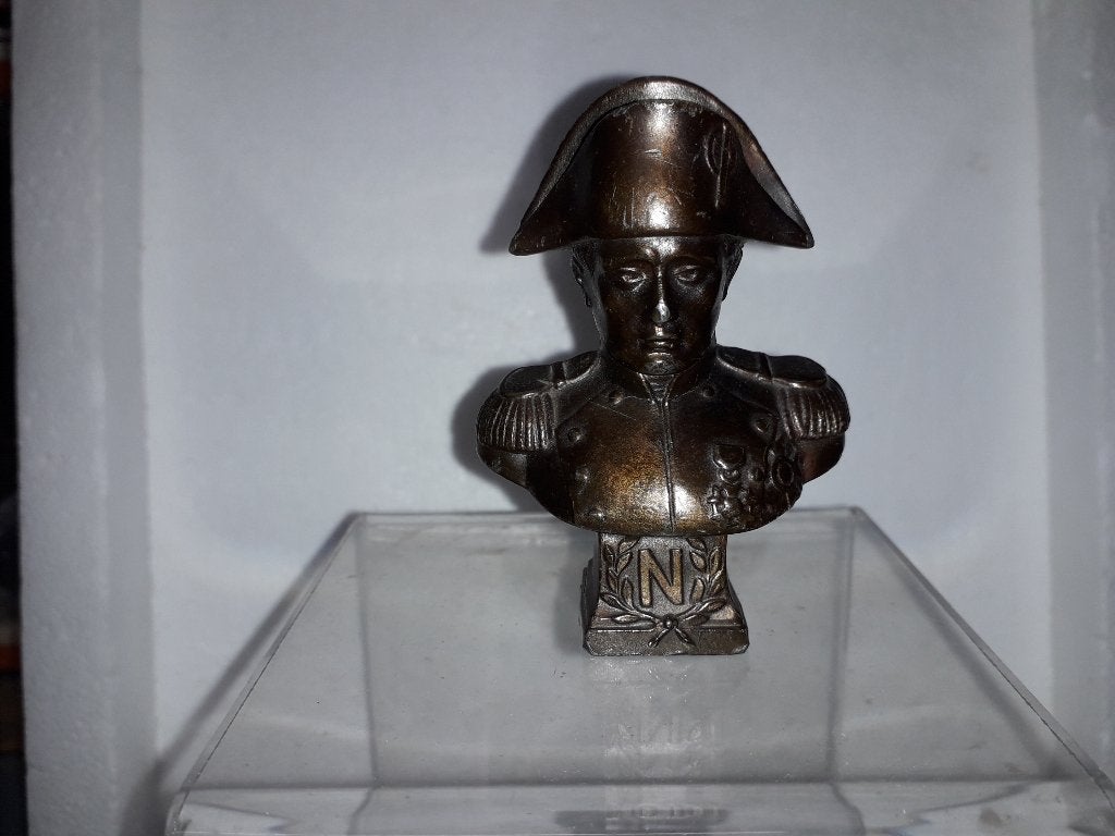 ANTIEKE ZAMAC NAPOLEON BONAPARTE BUSTE voor 7,50 E I.Z.G.ST, Ophalen of Verzenden