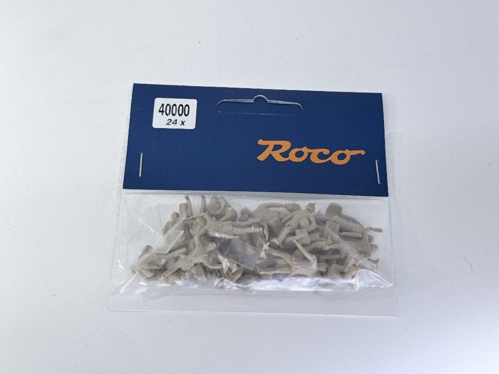 Roco 40000 - H0 24 Spoorfiguren (onbeschilderd), Gelijkstroom, Natuur, Nieuw, Ophalen of Verzenden