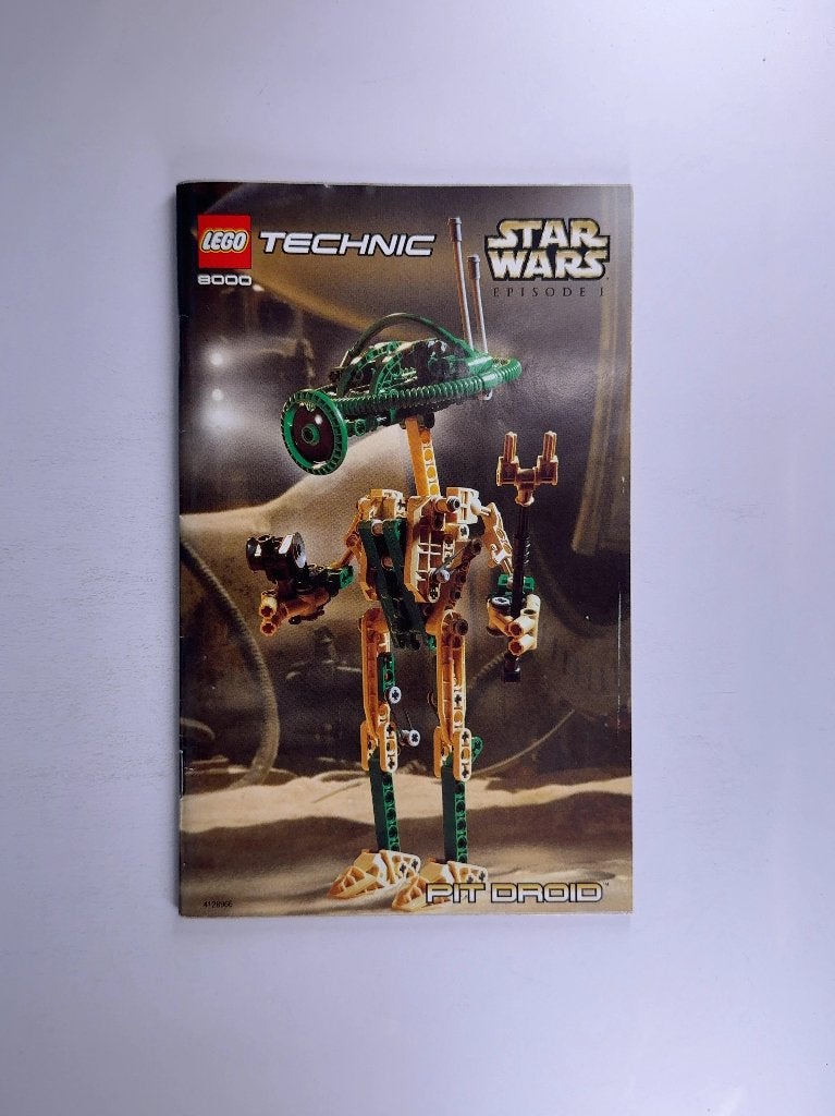 LEGO Technic 8000 (Instructions) for Set 8000 Pit Droid, Gebruikt, Lego, Overige typen, Ophalen of Verzenden