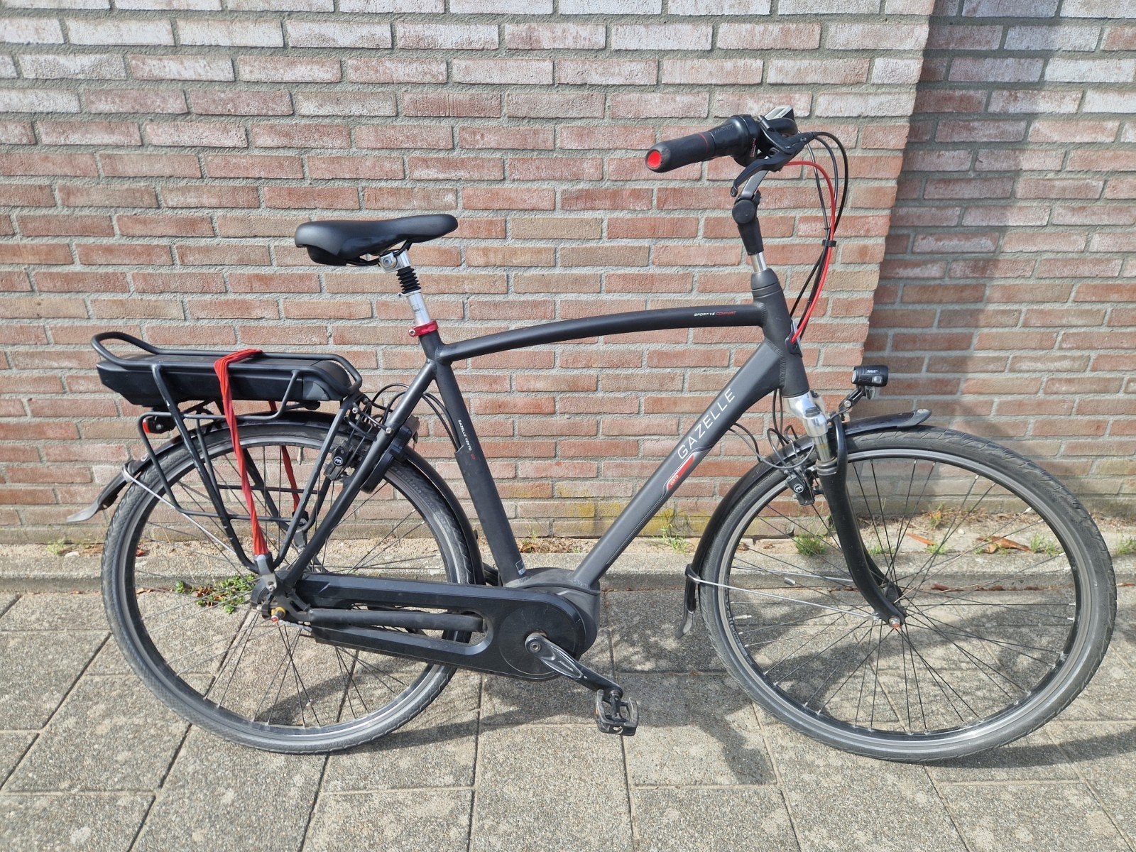Gazelle Vento C7 elektrische herenfiets 61cm, nagekeken, Ophalen, Gebruikt, 59 cm of meer, 50 km per accu of meer