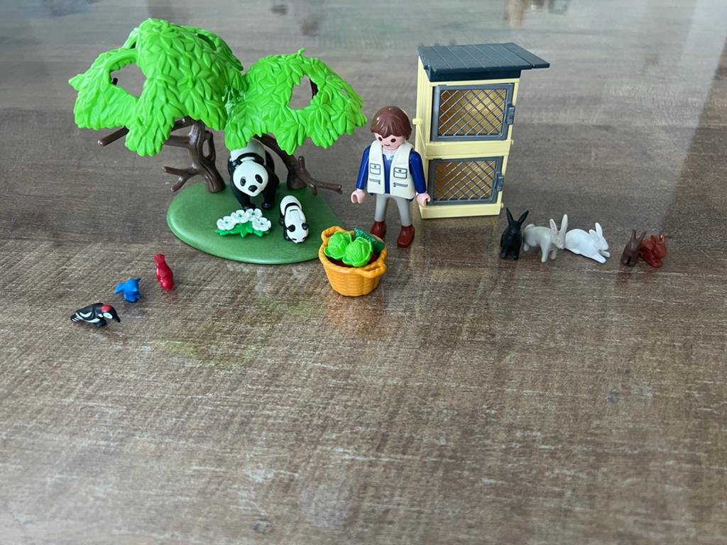Playmobil Dierenverzorging Set met Panda's en Konijnen, Ophalen of Verzenden, Gebruikt, Jongen of Meisje