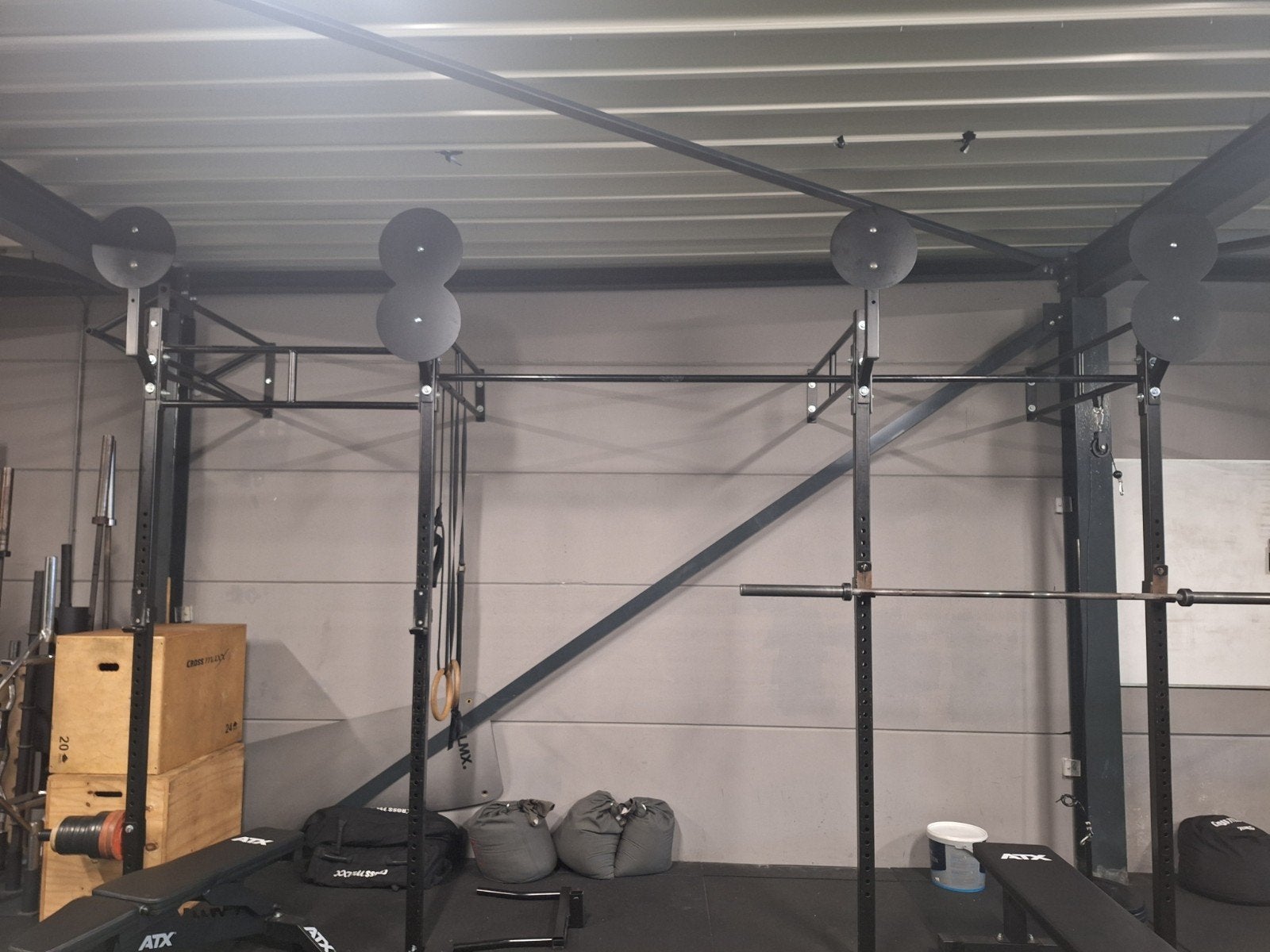 Wall Mount CrossFit Rig in goede staat!, Sport en Fitness, Ophalen, Krachtstation