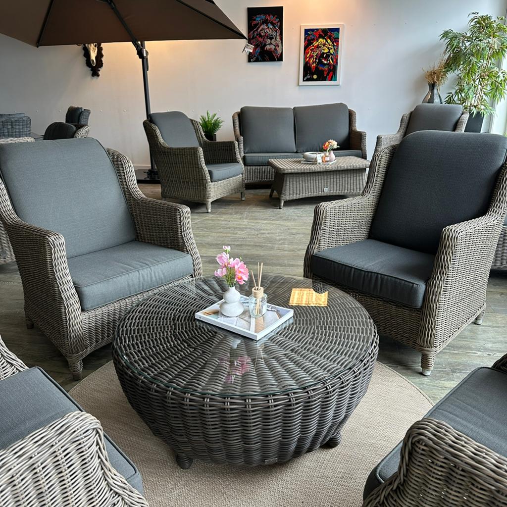 4x. 4 Seasons Outdoor (4SO) Fauteuil + Tafel TWV €2800,-, Verzenden, ., Zo goed als nieuw, .