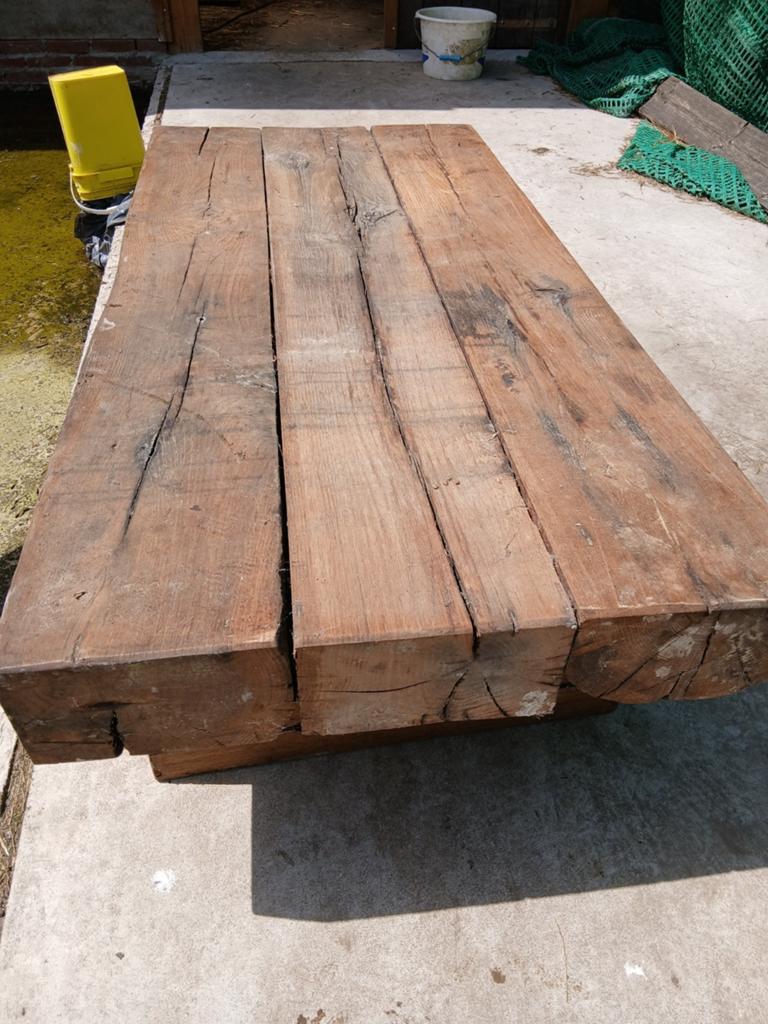Salontafel biels, 100 tot 150 cm, Landelijk, Minder dan 50 cm, Rechthoekig