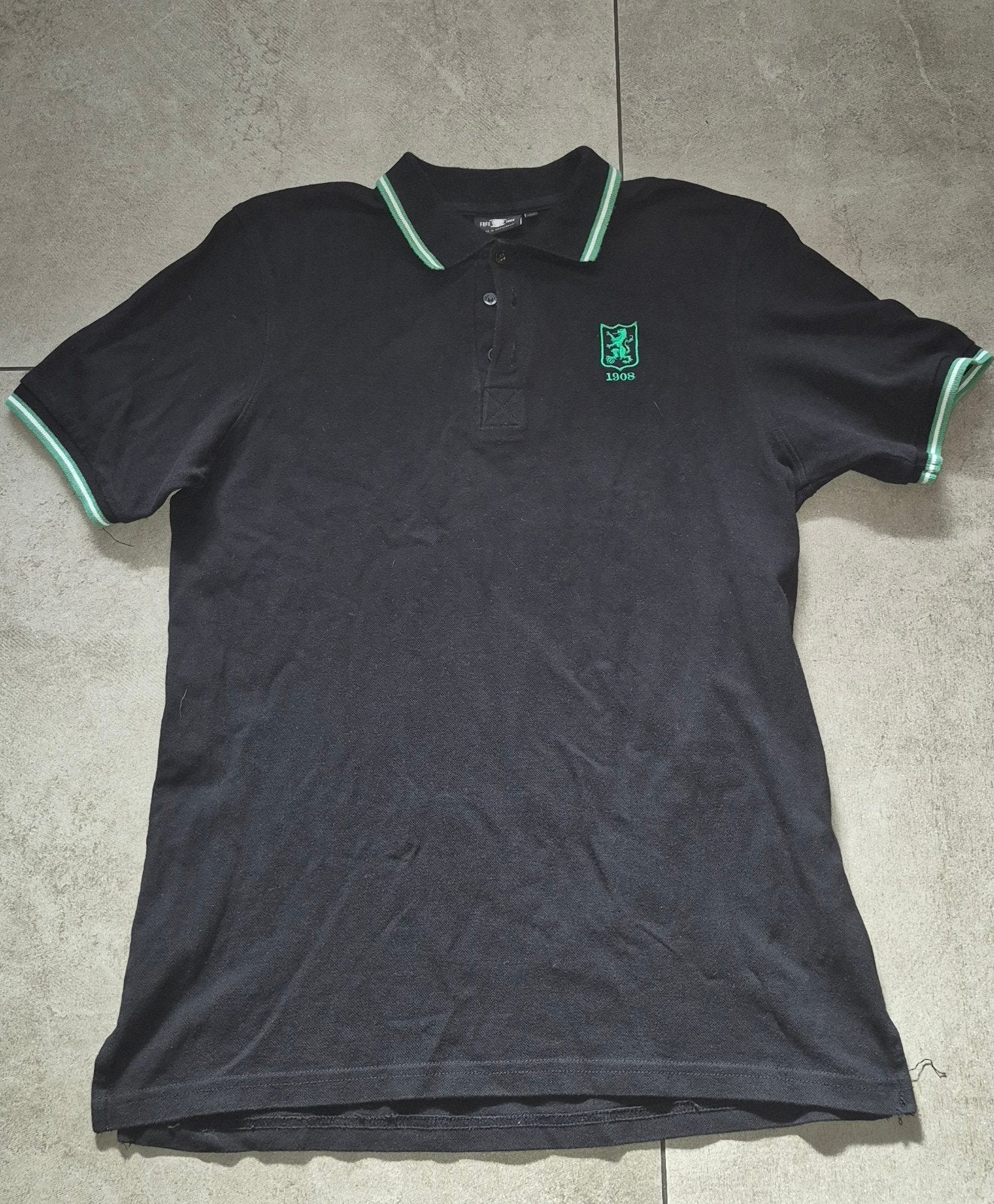 Feyenoord FRFC 1908 Polo Shirt Zwart - Maat XL, Kleding | Heren, Zwart, Maat 56/58 (XL), Ophalen of Verzenden, Zo goed als nieuw