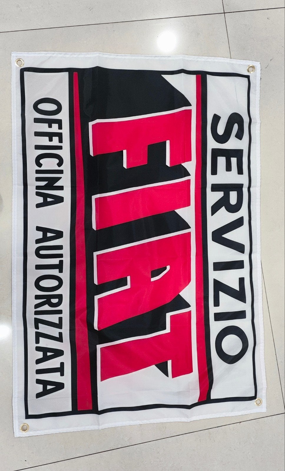Garagebanner Servizio Fiat., Ophalen of Verzenden