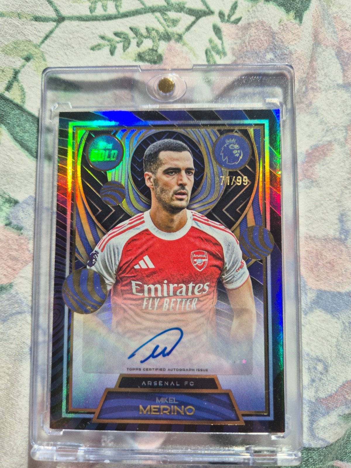 Milel Merino Signed Topps Autograph Arsenal /99, Ophalen of Verzenden, Zo goed als nieuw, Buitenlandse clubs