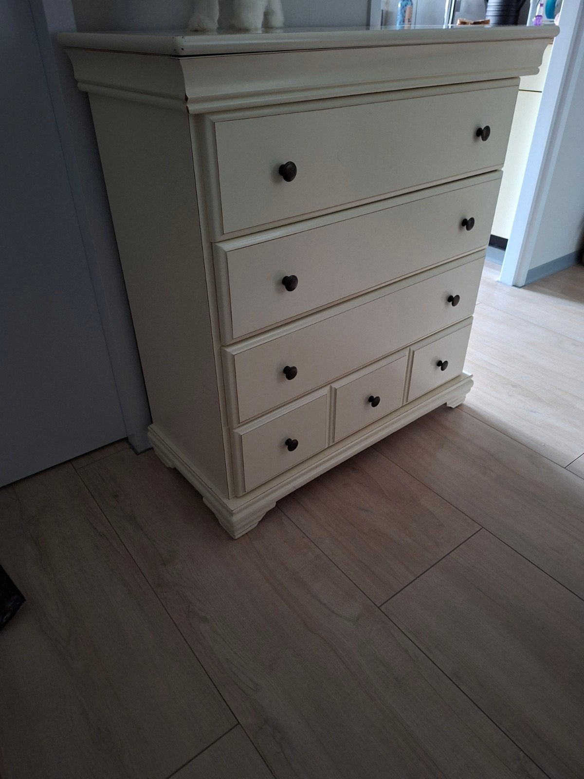 houten commode, Ophalen, 50 tot 100 cm, 3 of 4 laden, Minder dan 100 cm