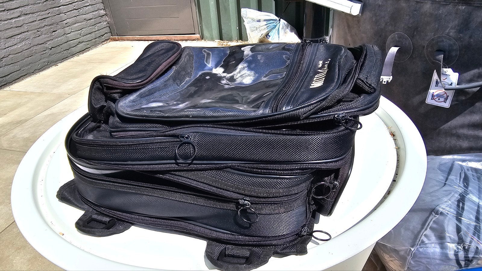 Verstelbare motor tanktas, Ophalen, Zo goed als nieuw