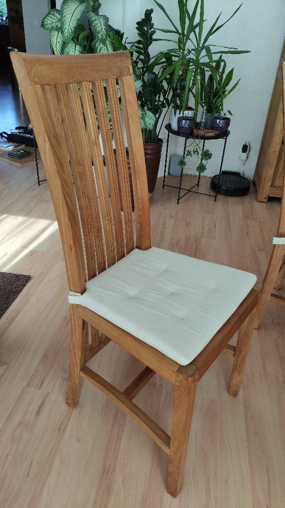 Teak eetkamerstoel, Ophalen, Gebruikt, Klassiek, Hout