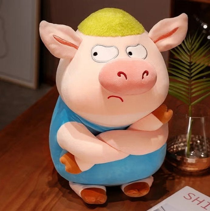 Grote knuffel Arrogant varken (35cm), Ophalen of Verzenden, Nieuw, Overige typen