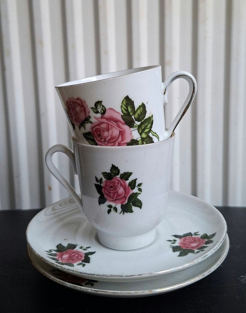 Kop-en-schotel set, Ophalen