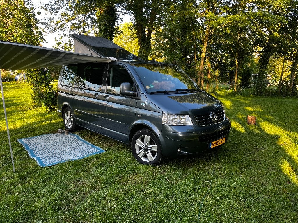 zeer complete 7p VW MultivanT5 Highline Camper prijs 12750, Overige carrosserieën, Blauw, Grijs, Particulier