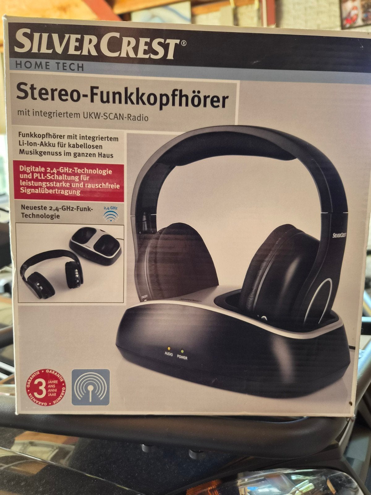 SilverCrest Draadloze Stereo Hoofdtelefoon met FM-scan, Overige merken, Draadloos, Nieuw, Ophalen of Verzenden