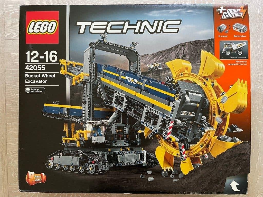 LEGO Technic 42055 Graafmachine | Boekje + Stickers in Seal, Compleet, Lego, Ophalen of Verzenden, Zo goed als nieuw