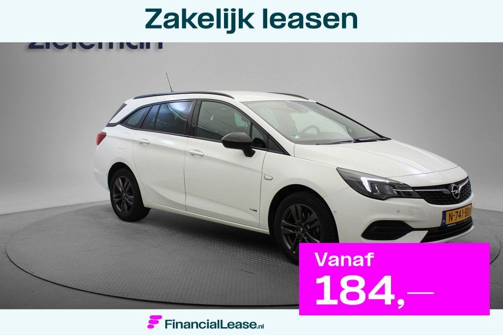 Opel Astra Sports Tourer 1.2 Design & Tech - Carplay, Camera, 1199 cc, Met garantie (alle), Wit, Origineel Nederlands