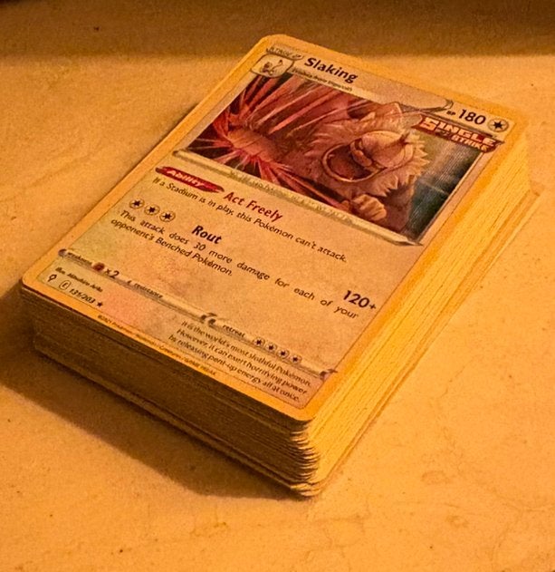 Bulk +/- 50 kaarten - Evolving Skies - Pokémon, Ophalen of Verzenden, Zo goed als nieuw, Meerdere kaarten