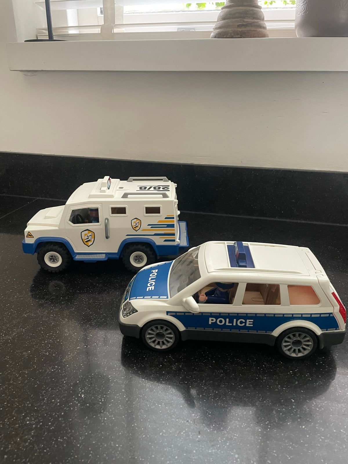Playmobil Politie Set: Politiebus en Geldtransportwagen, Ophalen of Verzenden, Gebruikt