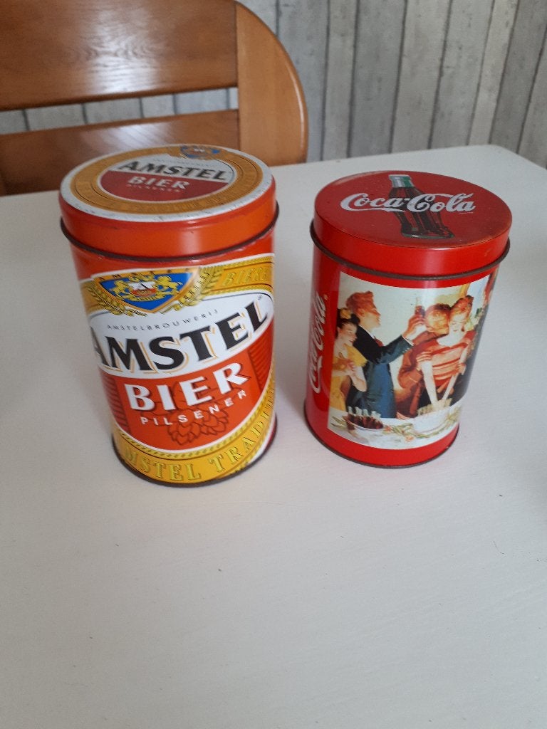 amstelbier en cola blikje, Verzamelen, Ophalen of Verzenden, Gebruikt, Overige