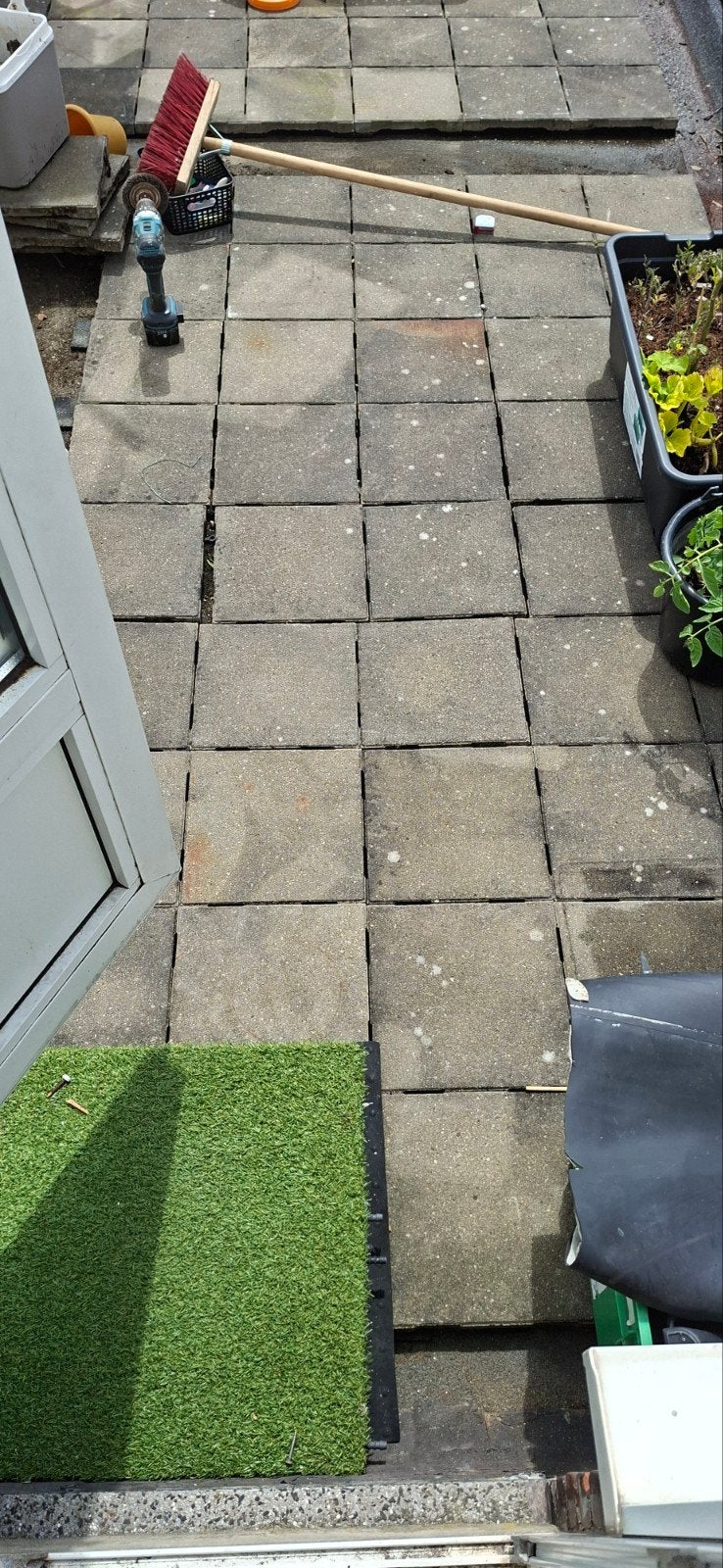 60x 30x30cm Balkontegels met rubber dragers, Ophalen, Minder dan 20 cm, 10 m² of meer, Vloertegels