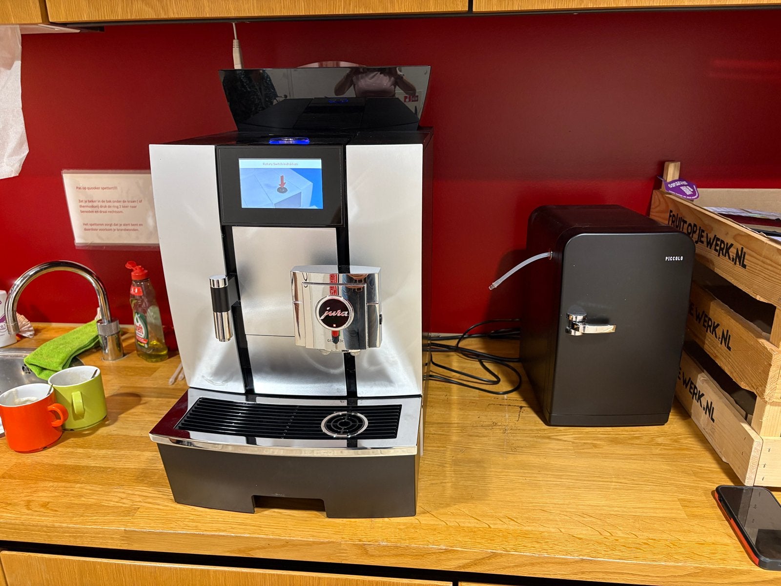 Jura giga x3c, Witgoed en Apparatuur, Koffiezetapparaten, Ophalen, Gebruikt, Espresso apparaat, Koffiebonen
