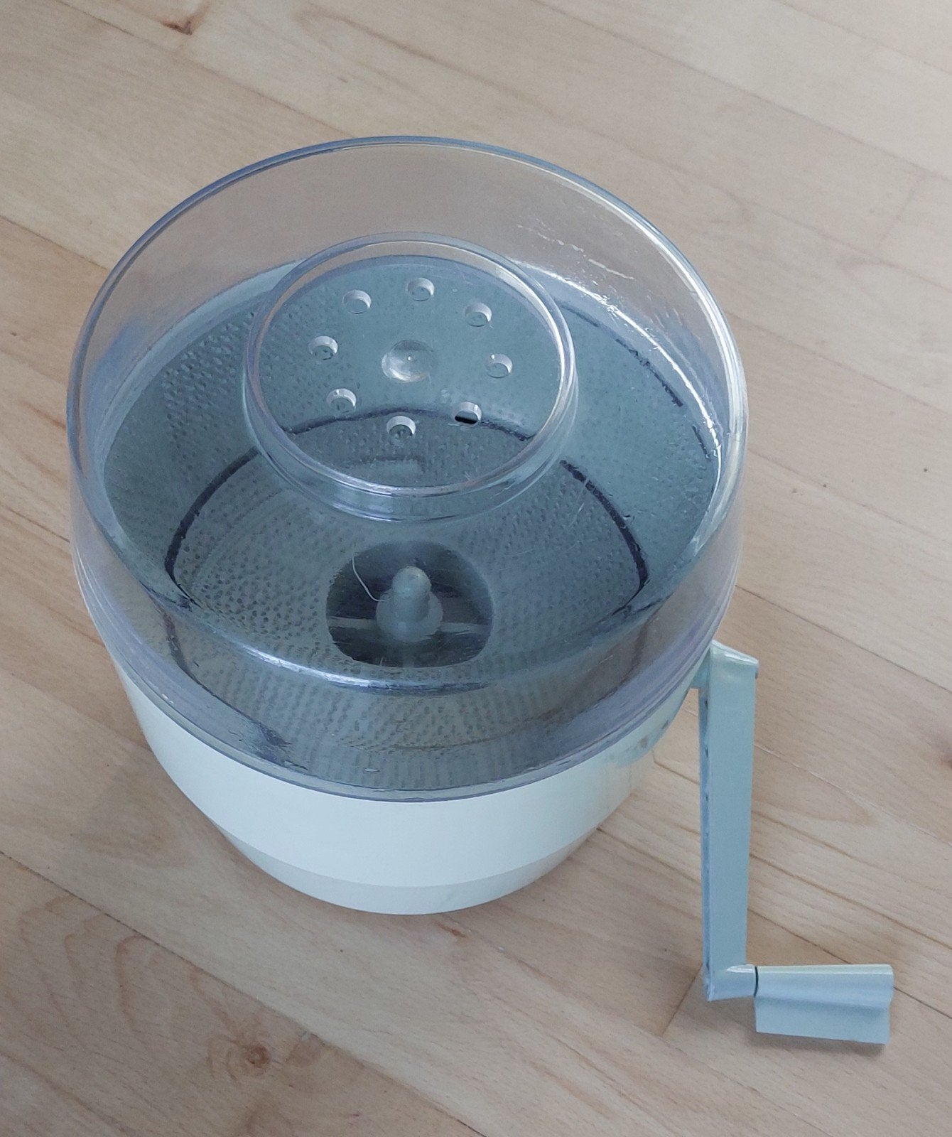 Zeus Aardappelschiller - Handmatige Schilmachine, Huis en Inrichting, Kunststof, Ophalen of Verzenden, Wit, Overige merken