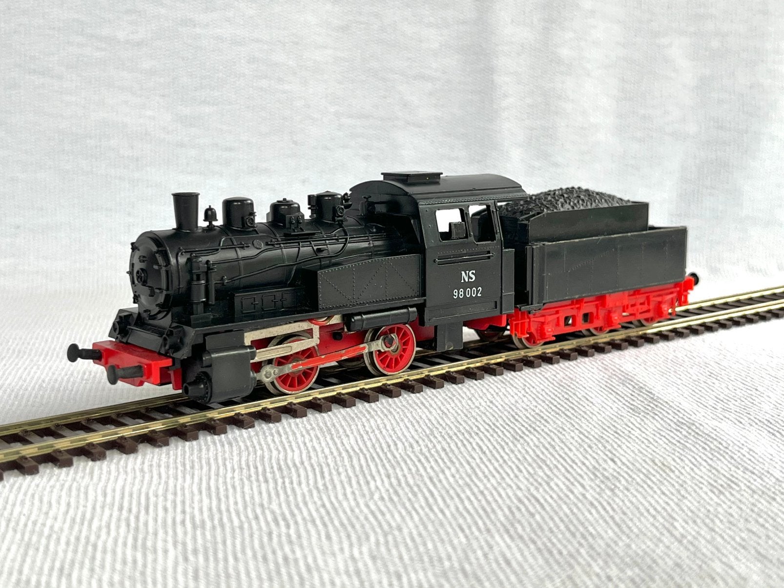 Piko NS 98002 stoomlocomotief met tender H0 (1), Gebruikt, NS, Gelijkstroom, Locomotief