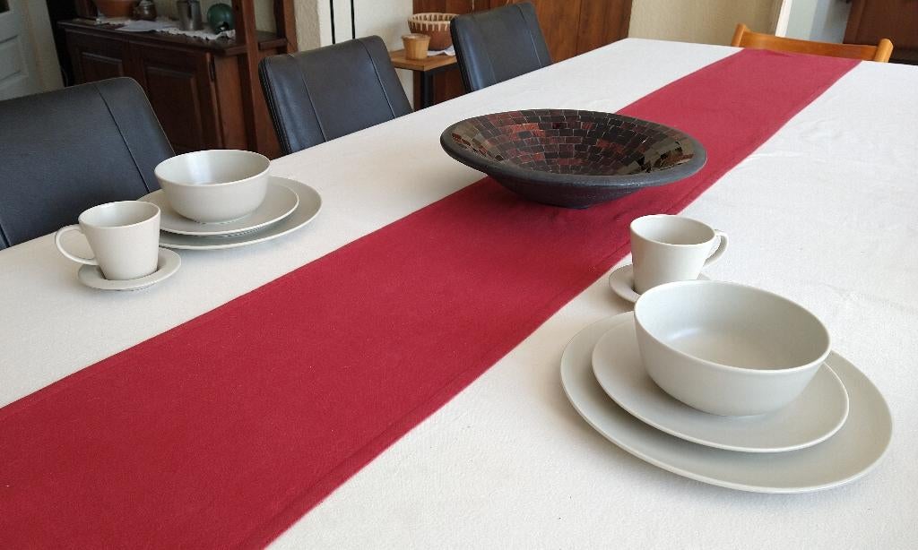 Dinera servies van Ikea voor 2 personen - 10-delig, Ophalen, Overige materialen, Zo goed als nieuw, Effen