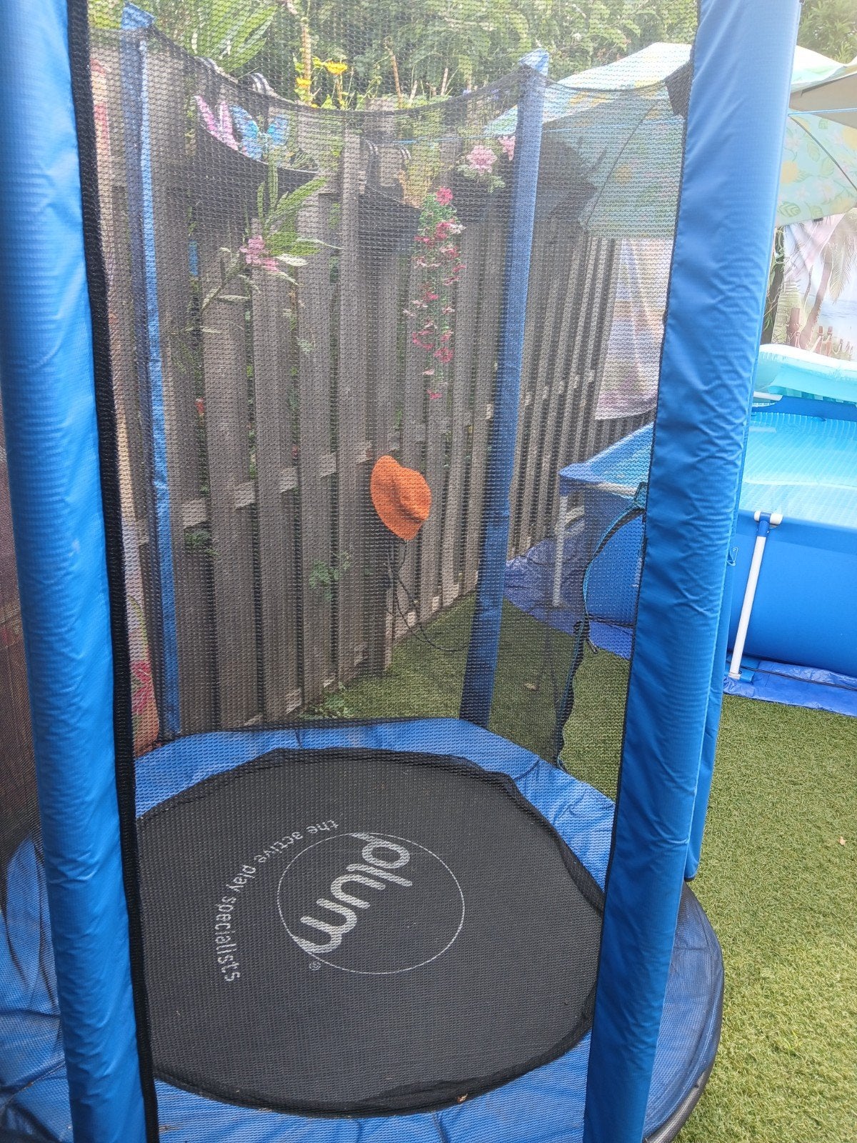 Plum trampoline met veiligheidsnet, Ophalen of Verzenden, Gebruikt