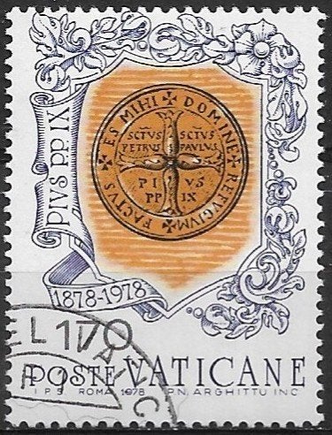 Vaticaanstad 1978 mi.721 HERALDIEK, Verzenden, Overige landen, Gestempeld