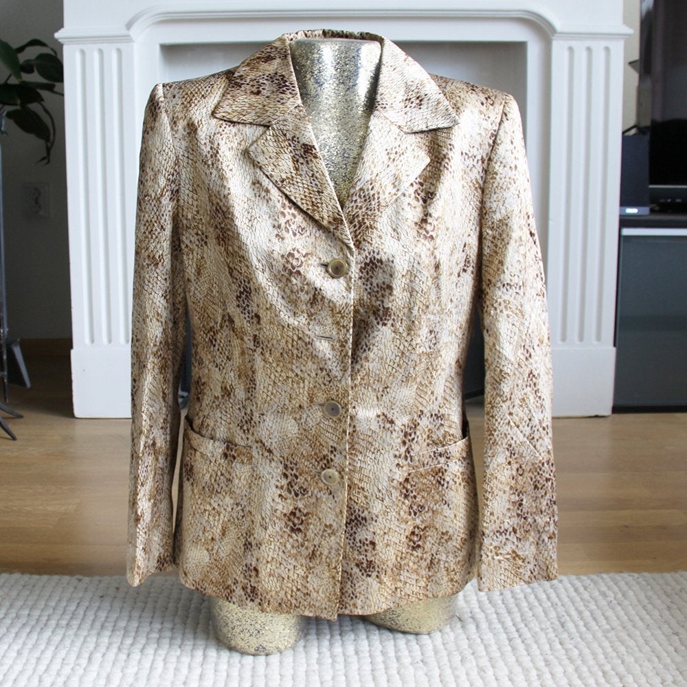 Zeer Mooi Monti Jasje (Maat 38) € 25,-, Maat 38/40 (M), Bruin, Monti, Ophalen of Verzenden