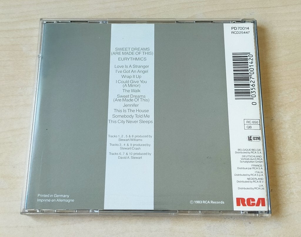Eurythmics - Sweet Dreams CD 1983/1985 Japan/EU, Ophalen of Verzenden, Gebruikt, Pop