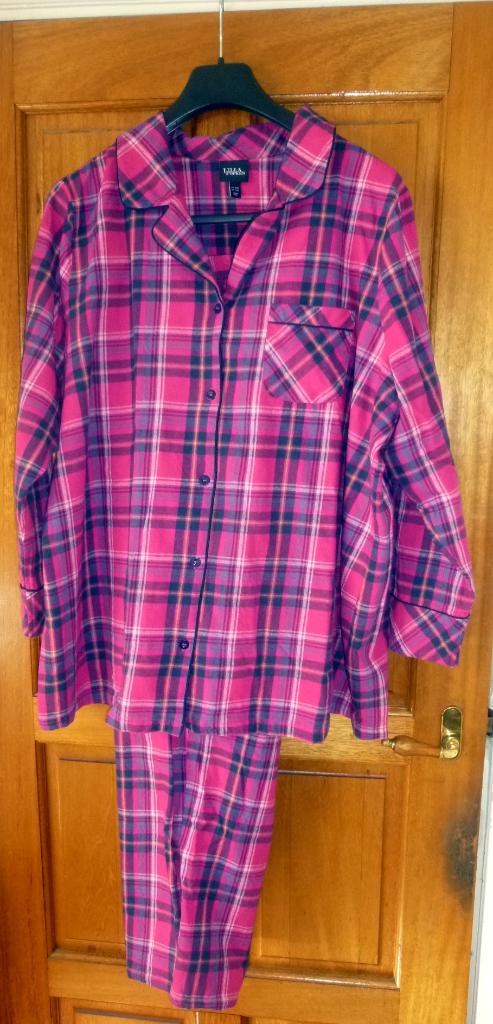 pyjama - Ulla popken - z.g.a.n. - maat 54/56 - (3) flanel, Overige typen, Overige kleuren, Ulla Popken, Ophalen of Verzenden