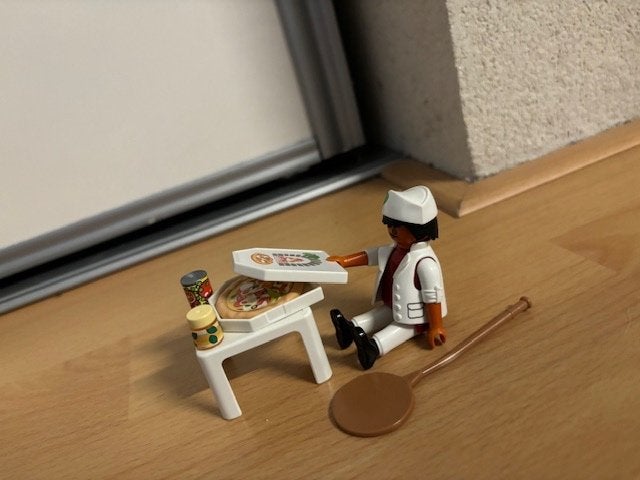 Playmobil pizzabakker met accessoires 4766, Gebruikt, Complete set, Ophalen of Verzenden, City life