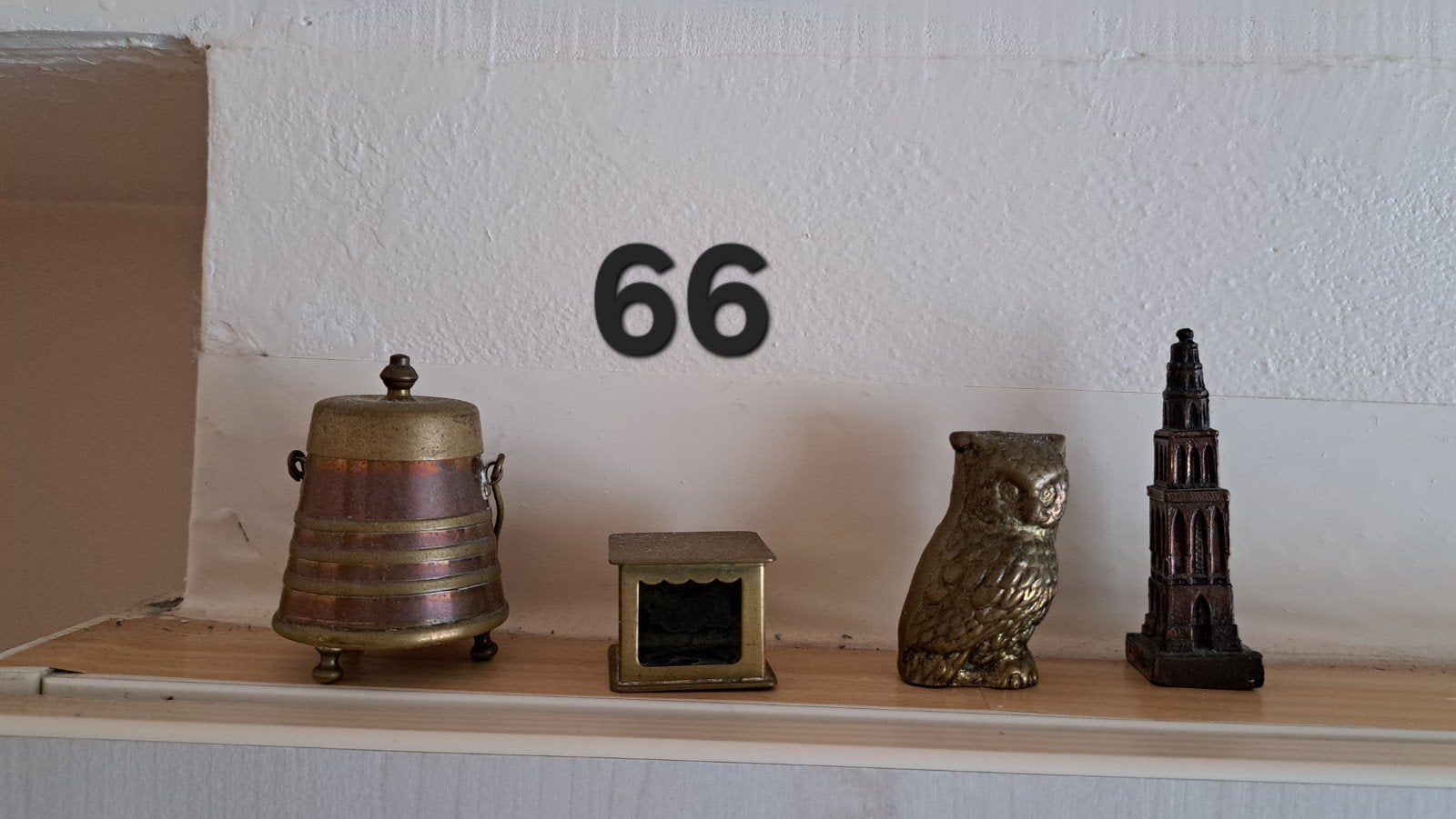 Decoratieve messing/koperen beeldjes en pot, Ophalen of Verzenden