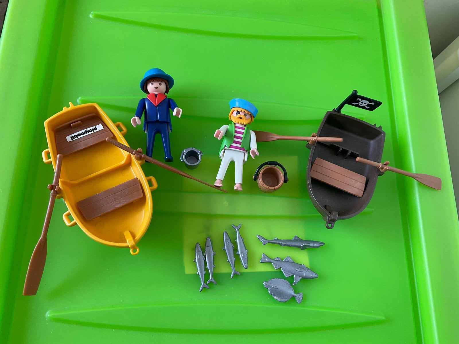Playmobil Vissersbootjes met Figuren en Accessoires, Gebruikt, Complete set, Ophalen of Verzenden, Boot/Schip